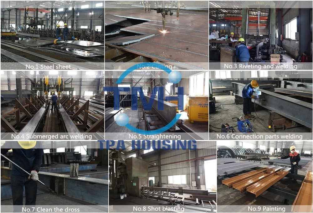 Multi-Story Prefabricated Building Materials Real Estate Construction Steel Structure Building Steel Frame Prefab House